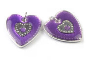 Herzanh�nger, 19 mm, lila