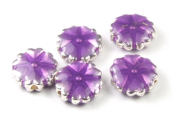 Perlen, Sternbl�mchen, 12 mm, lila