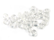 Glasperlen, Minitaler, 5 mm, transparent
