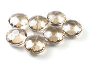 Taler, 'Serie P'  facettiert, 18  mm, sahara sands