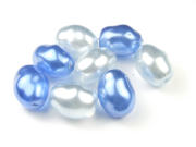 Perlenmix 'Noblesse-Mix', blau