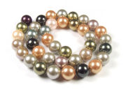 Muschelkernperlen, multicolor, 10 mm