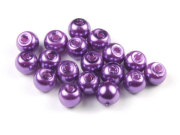 Glaswachsperlen, 4 mm, violett