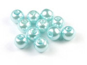 Glaswachsperlen, 6 mm, t�rkis