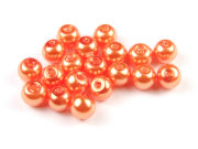 Glaswachsperlen, 4 mm, mandarine