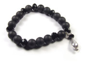 Armband, nachtschwarz