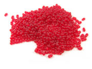Farfalle Perlen, 4x2 mm, signalrot