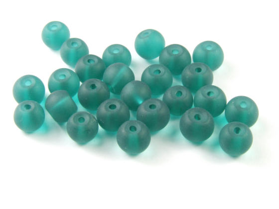 Perlen, Serie Shakti M, 5 mm, matt, dark emerald