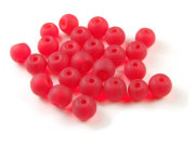 Perlen, Serie Shakti M, 5 mm, matt, rot