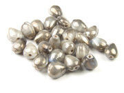 Perlen, Nuggets, 8x5 mm, grau l�ster
