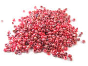 Rocailles, 2,5 mm, opak, ziegelfarben, l�ster