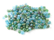 Rocailles, 3,0 mm, T�rkis Mix
