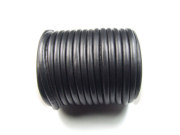 Lederband, gen�ht, 4.0 mm, schwarz