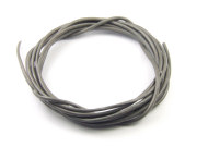 Lederband, rund, 1.5 mm, grey