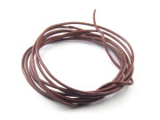 Lederband, rund, 1.0 mm, braun