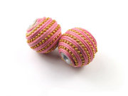Kashmiri Perle 'Maharashtra Dago' 19 mm, pink