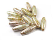 Glasperlen in Steinoptik, 22x7 mm