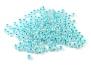 Rocailles, 3 mm, t�rkis, l�ster