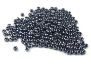 Rocailles, 3 mm, schwarz, l�ster