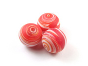 Lampenperle, 'Serie Jupiter', 22 mm, rot