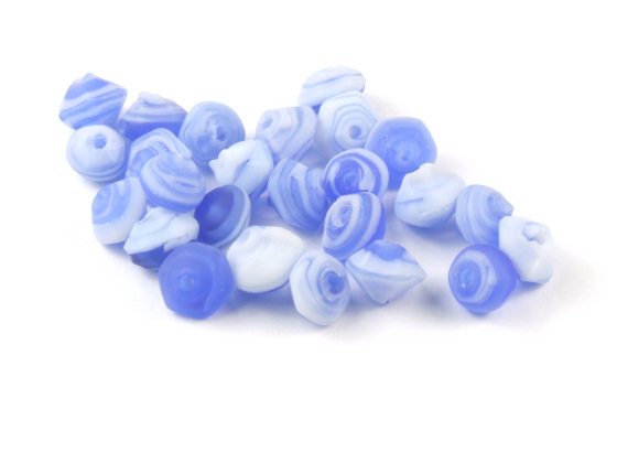 Perlen, Rondelle, 6x4 mm, blau