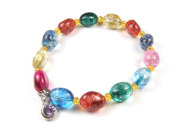 Armband aus gef�rbtem Bergkristall