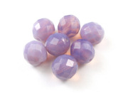 Schliffperlen, Kristall, 10 mm, purple opal