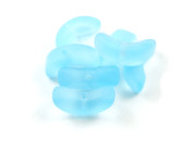 Engelfl�gel aus Glas, 14x5 mm, t�rkis
