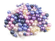 Perlenmix, b�hmisch, 'Noblesse-Mix', lila-bunt