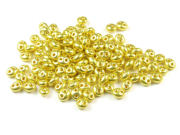 Preciosa Twin Beads, 4x2,5 mm, gold, glnzend