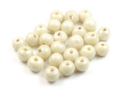 Perlen mit Lsterglanz, rund, 6 mm, cream-gold