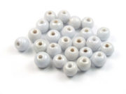 Perlen mit Lsterglanz, rund, 6 mm, sky-grey