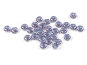 Glasperlen, Minidonuts, 4x2 mm, montana AB