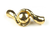 Schmuckschlie�e mit Magnet, 48x20x6 mm, goldfarben