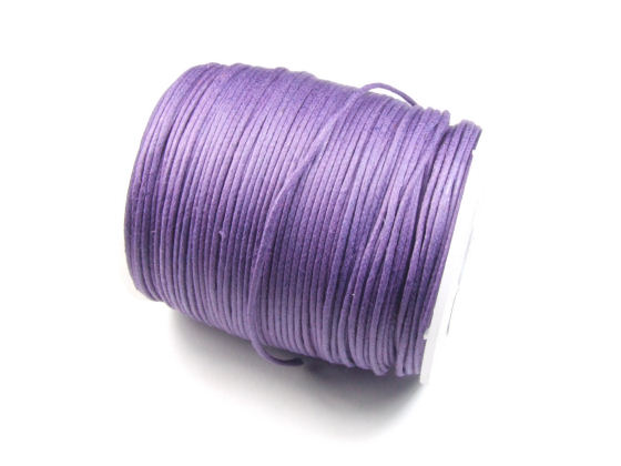 Baumwollband, gewachst, 1mm, lila