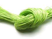 Baumwollband, gewachst, 1,0 mm, apfelgrün