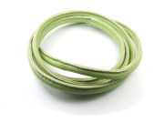 Lederband, genäht, 4.0 mm, grün
