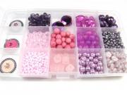 Bastelset mit Perlen, rosa