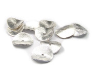 Metallperlen, gebürstet, runde Scheiben  12 mm