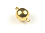 Magnetverschluss, Kugel, 10 mm, goldfarben