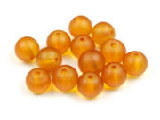 Perlen, 8mm, matt, goldbraun