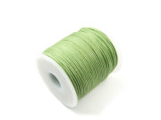 Baumwollband, gewachst, 0,5 mm, grün