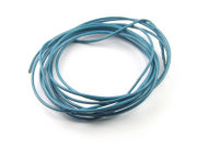 Lederband, rund, 1.0 mm, aqua