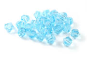 Schliffperlen, Glasschliffperlen, 5 mm, türkis