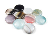 Perlen aus Achat, Taler, 20 mm, bunt