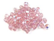 50 Glasschliffperlen, 6mm, Light Amethyst 