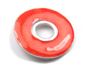 Emailleschmuck, 45 mm, orange