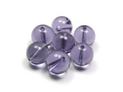 Perlen aus Kristallglas, rund, 8mm, violett
