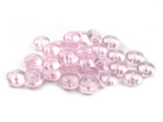 Glasperlen, Scheiben,  9x4 mm, pink