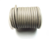 Lederband, genäht, 4.0 mm, grau-beige